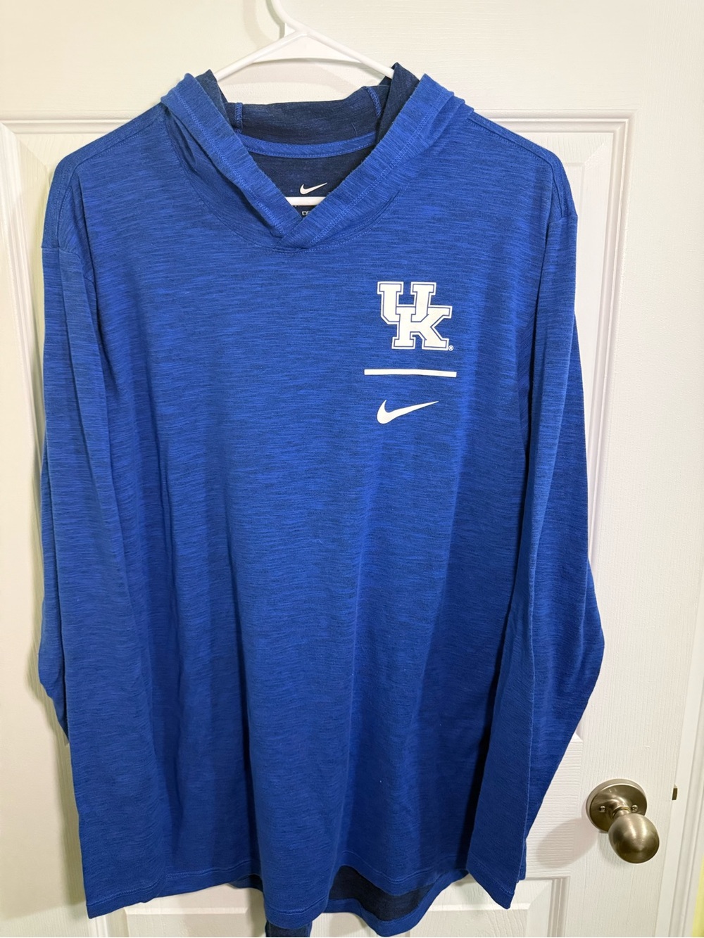 Nike Royal Blue UK Hooded Long Sleeve Performance Shirt